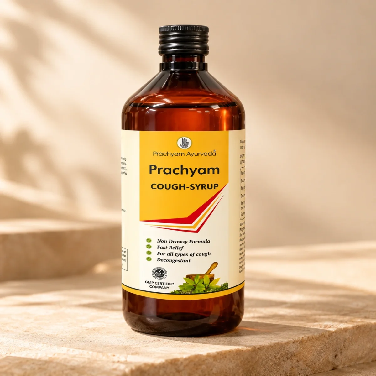 Prachyam Ayurveda herbal cough syrup for cough and throat relief