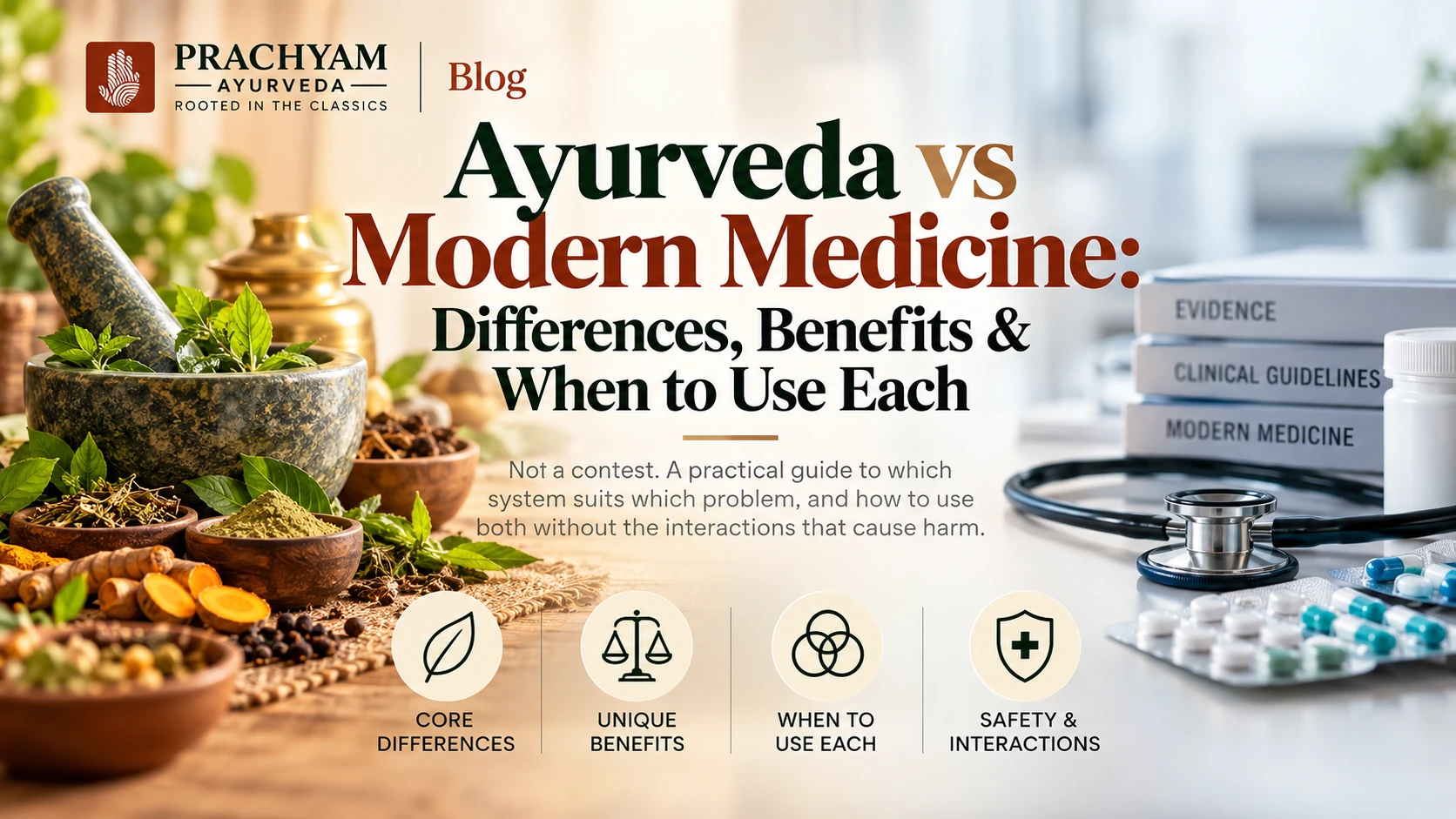 Ayurveda vs Modern Medicine: Differences, Benefits & When to Use Each